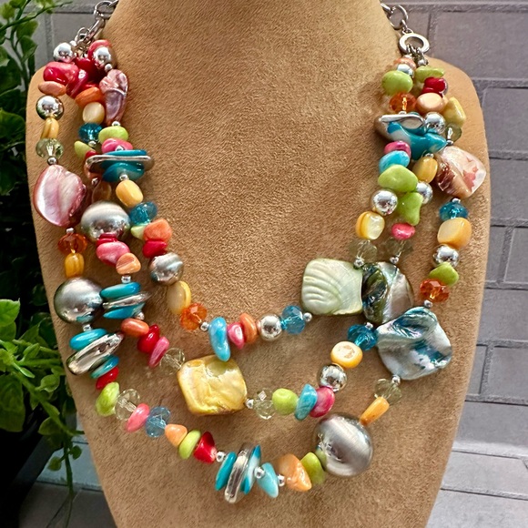 Pearl nugget and bead jewelry set - Picture 2 of 9